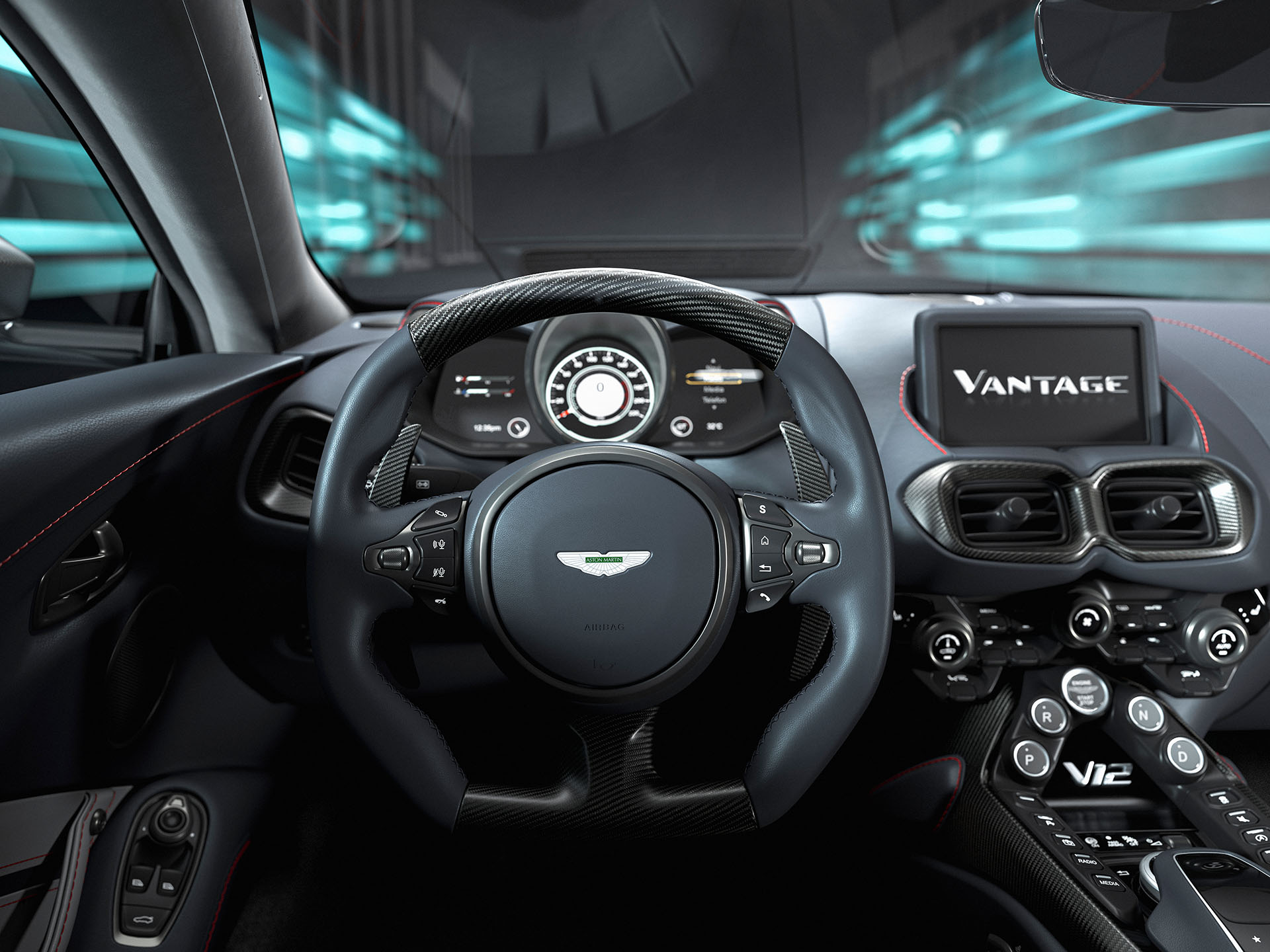 Новый Aston Martin Vantage салон