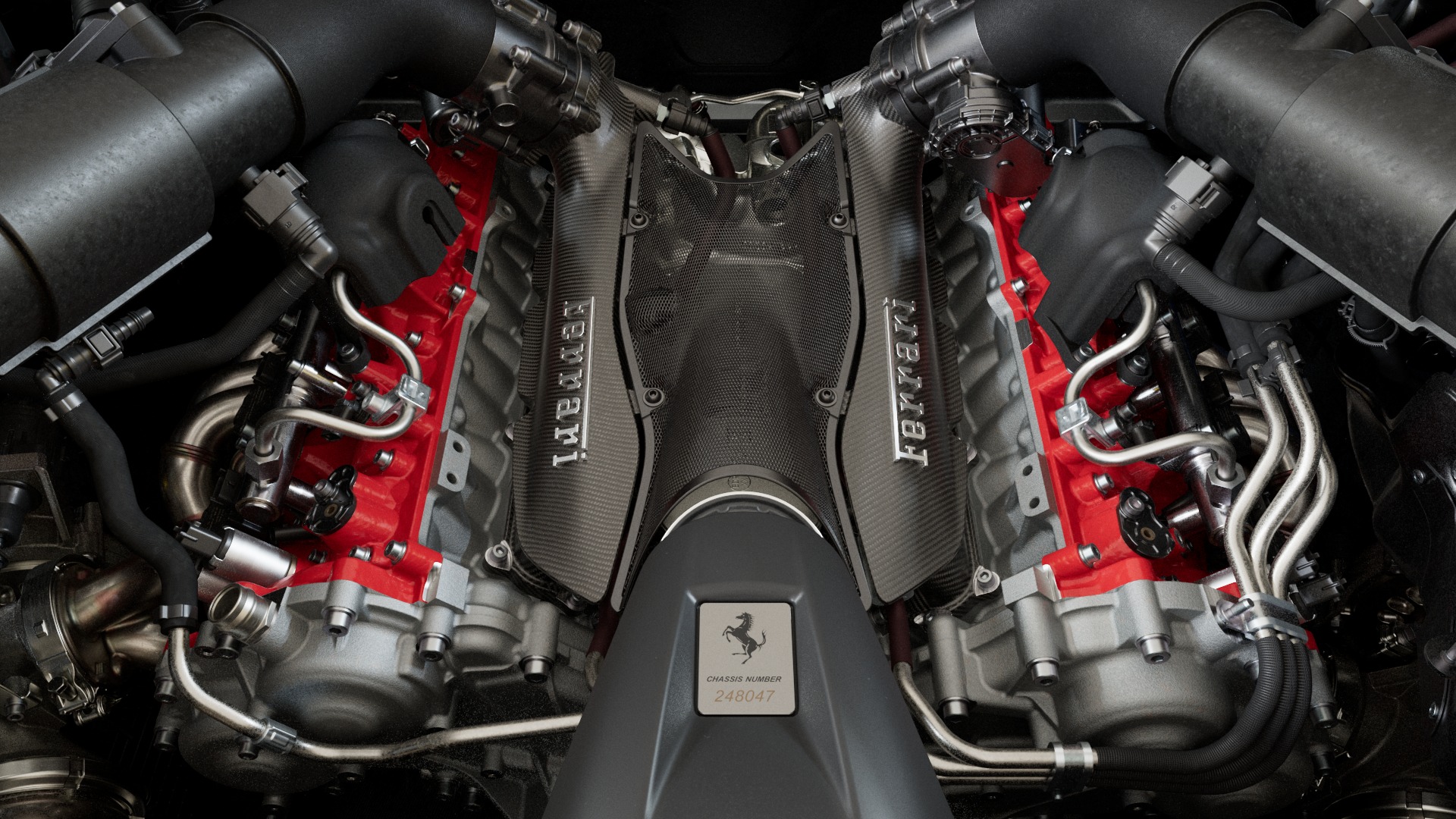 Ferrari SF90 XX Spider Двигатель
