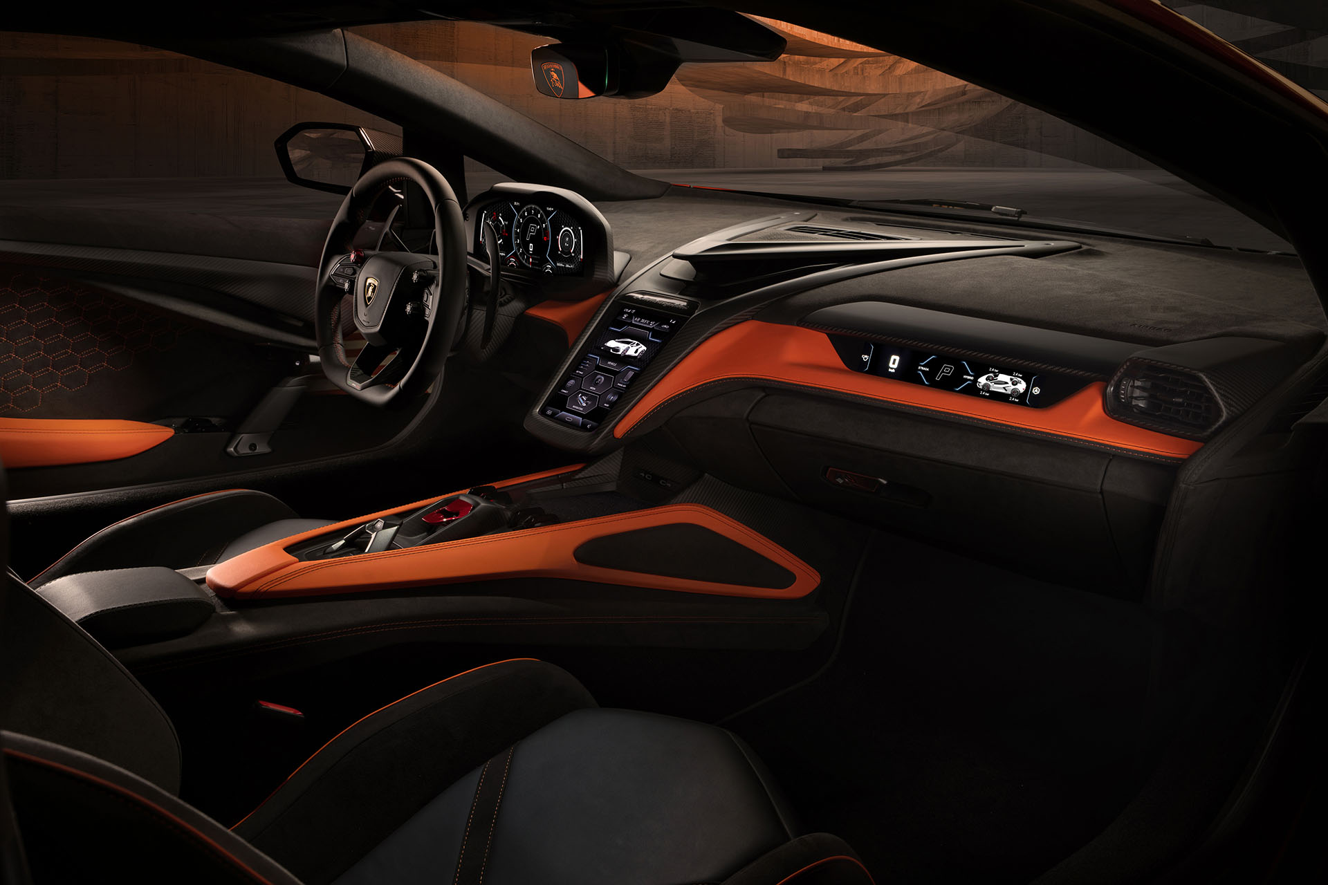 Інформаційно-розважальна система Lamborghini Revuelto
