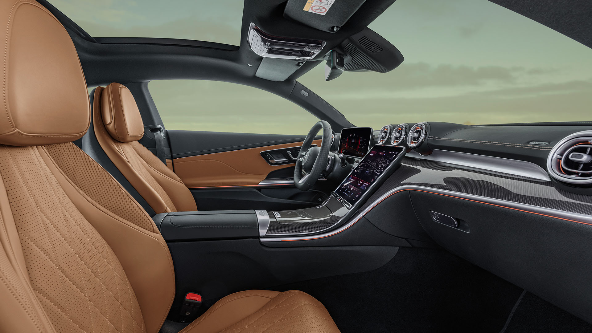 Mercedes-Benz CLE Coupe Мультиконтурные сиденья водителя и пассажира